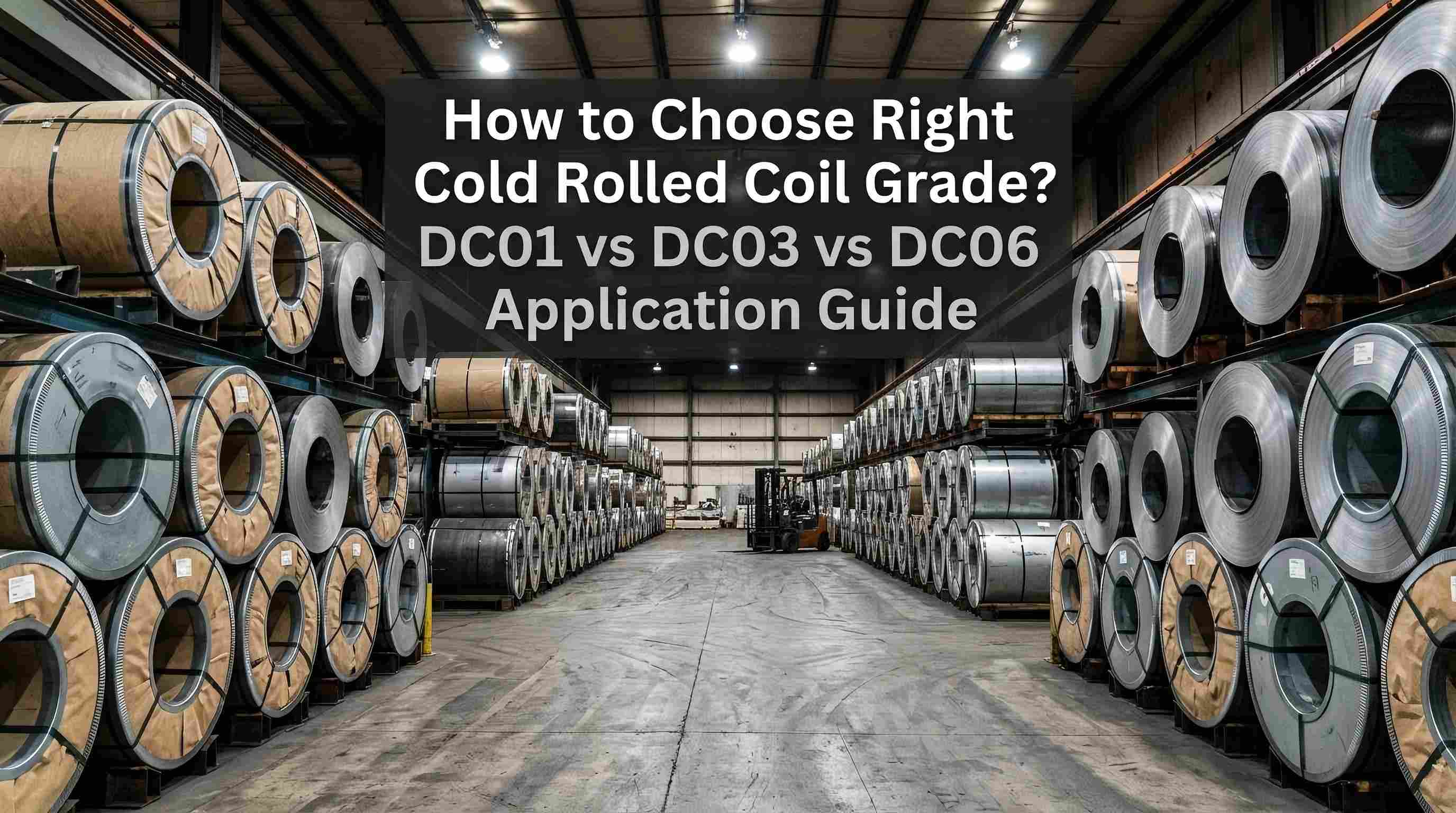 Cum să alegi gradul potrivit de bobine laminate la rece? Ghid de aplicare DC01 vs DC03 vs DC06